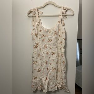 Cream colored floral dress